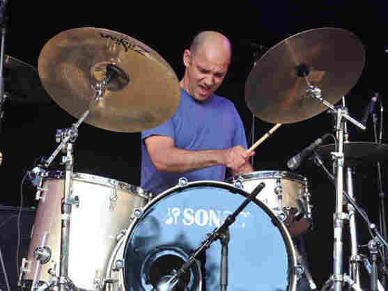 Michael Lerner of The Antlers, performing live.