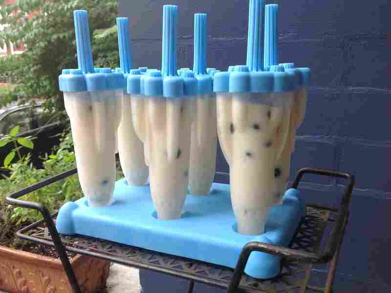 Sweet-Corn Blueberry Pops