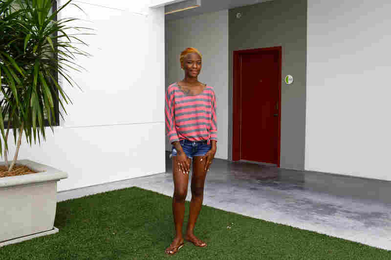 Jayla Mills, 18, lives in the Metro 510 apartment complex that was funded with stimulus money in downtown Tampa. She entered the foster care system at 15 and recently aged out but is fighting for custody of her special needs daughter, Promise. "Do I need the president in this courtroom? Who do I need next to me? Because right now, I have nobody." Mills is undecided about who to vote for this fall.