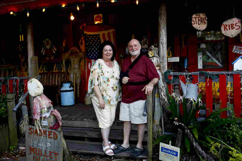 Hot Rods BBQ is a family owned restaurant in Lutz, Fla. "Hot Rod" Gaudin, his wife, Helen, and their extended family all pitch in telling jokes, sharing food and manning the wood-burning grill. Rod Gaudin supports Mitt Romney but his wife is undecided.