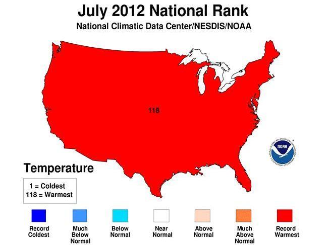 How Hot Was It? July Was Warmest Month On Record For U.S.