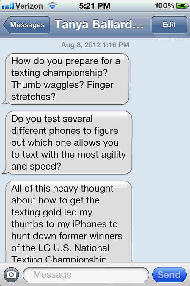 A screengrab of the beginning of the story.