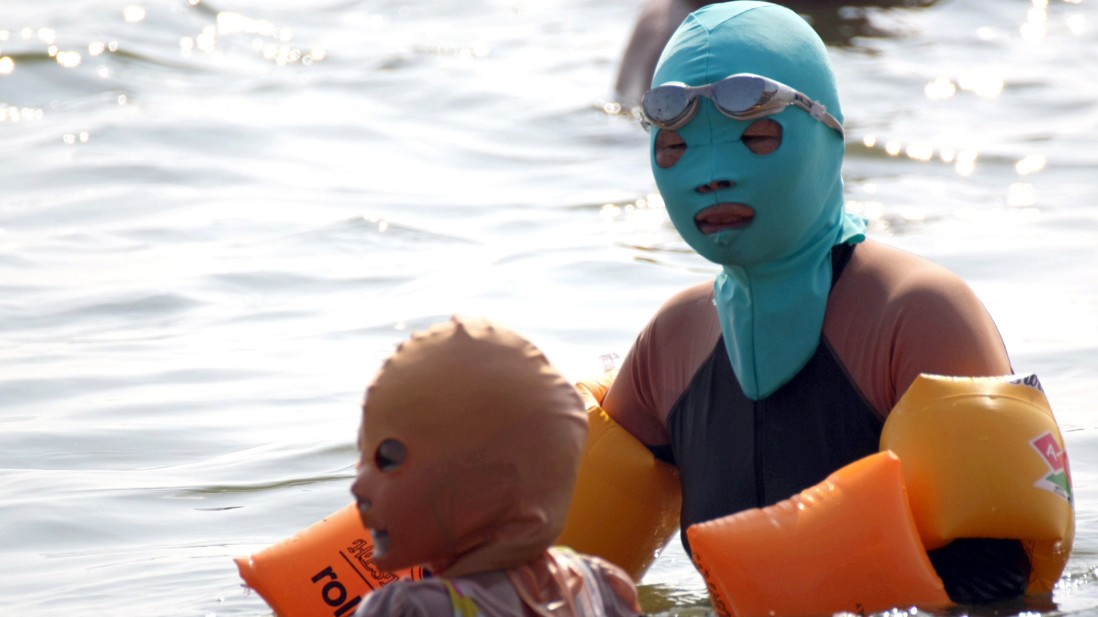 On Chinese Beaches, The FaceKini Is In Fashion The TwoWay NPR