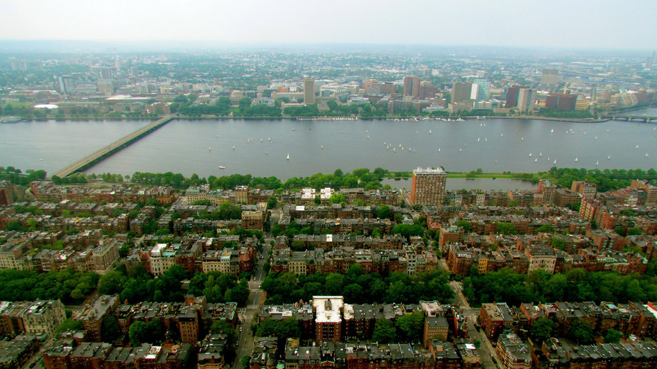 Some scientists predict that by 2050, climate change and an accompanying rise in sea level will lead to frequent flooding in Boston. (jeffgun/Flickr)