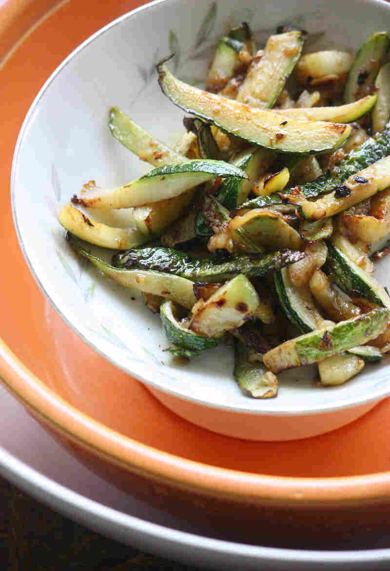 Garlicky Flash Zucchini