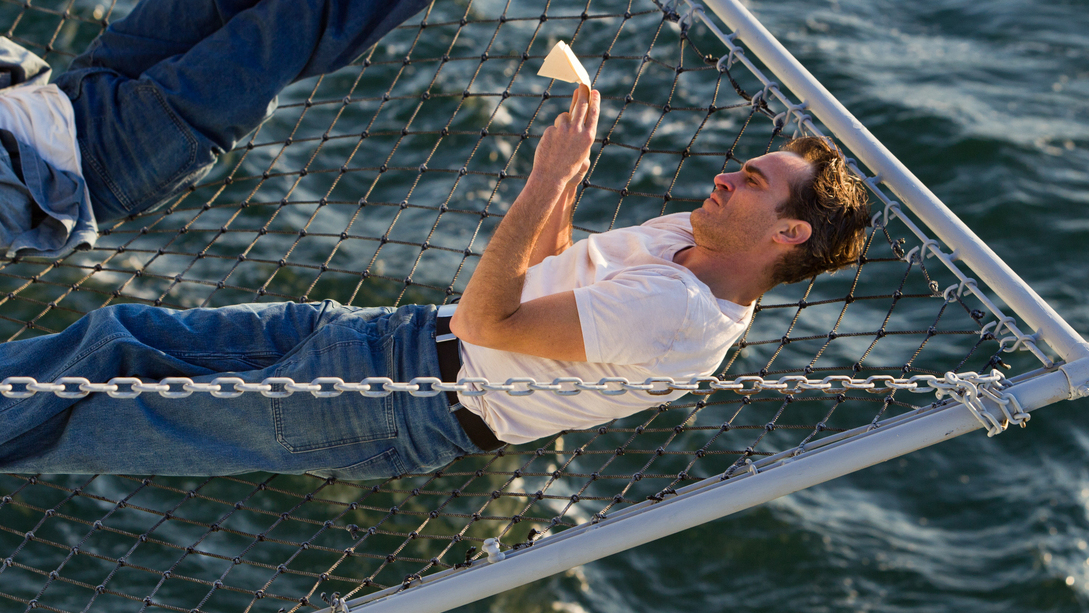 Joaquin Phoenix plays a sailor very much at sea in Paul Thomas Anderson's <em>The Master</em>. (Toronto International Film Festival)