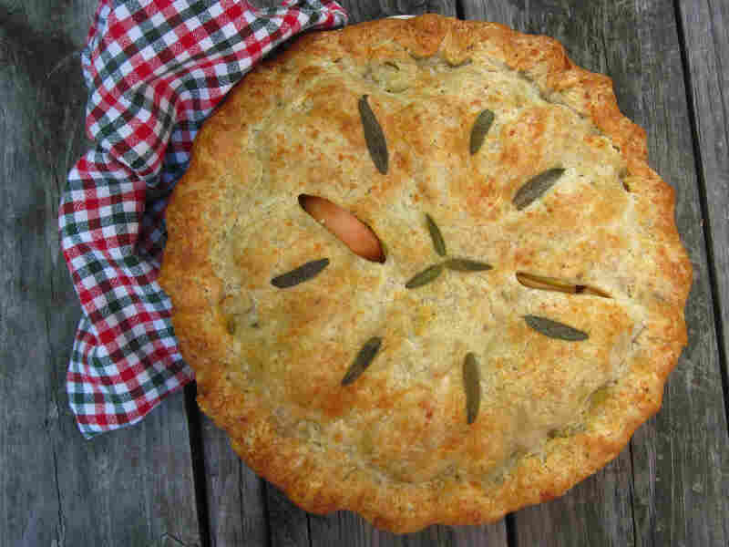 Pork And Apple Pie With Cheddar Sage Crust