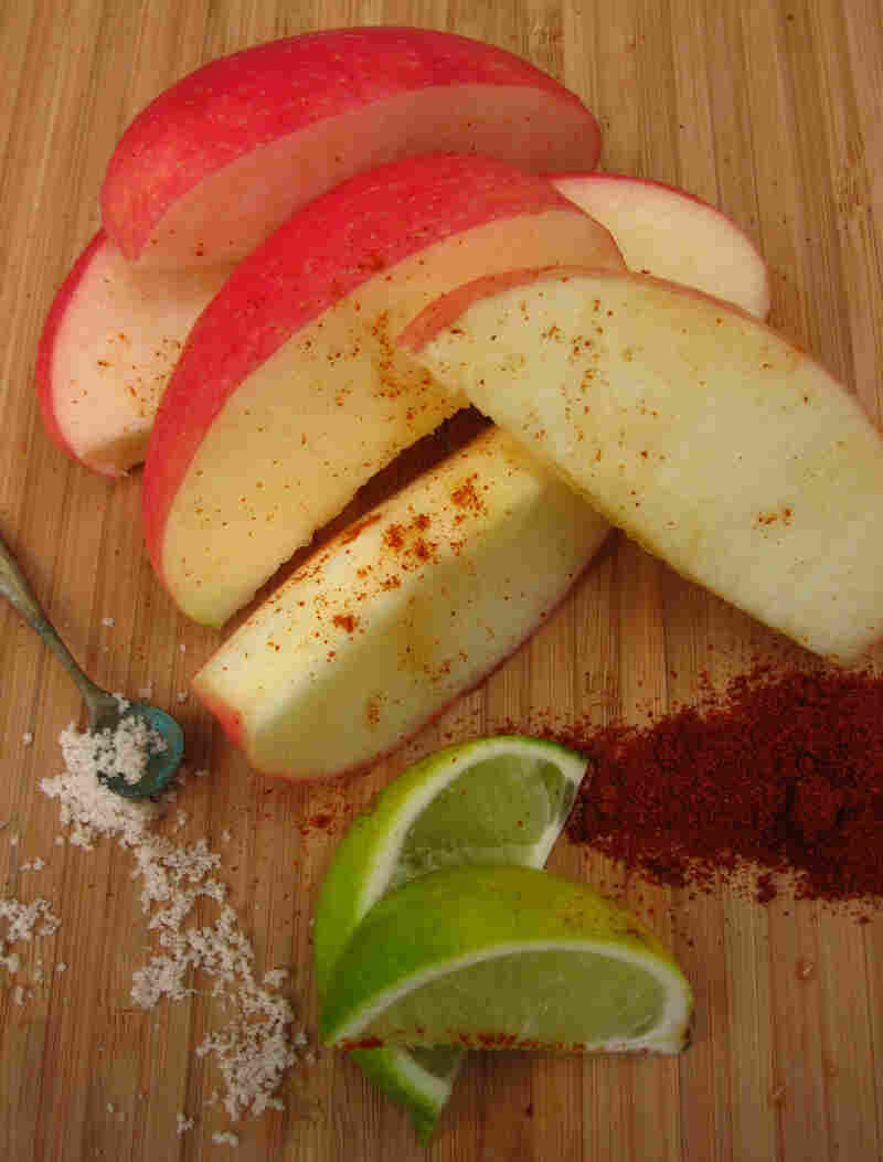 Spicy, Salty Apple Snack
