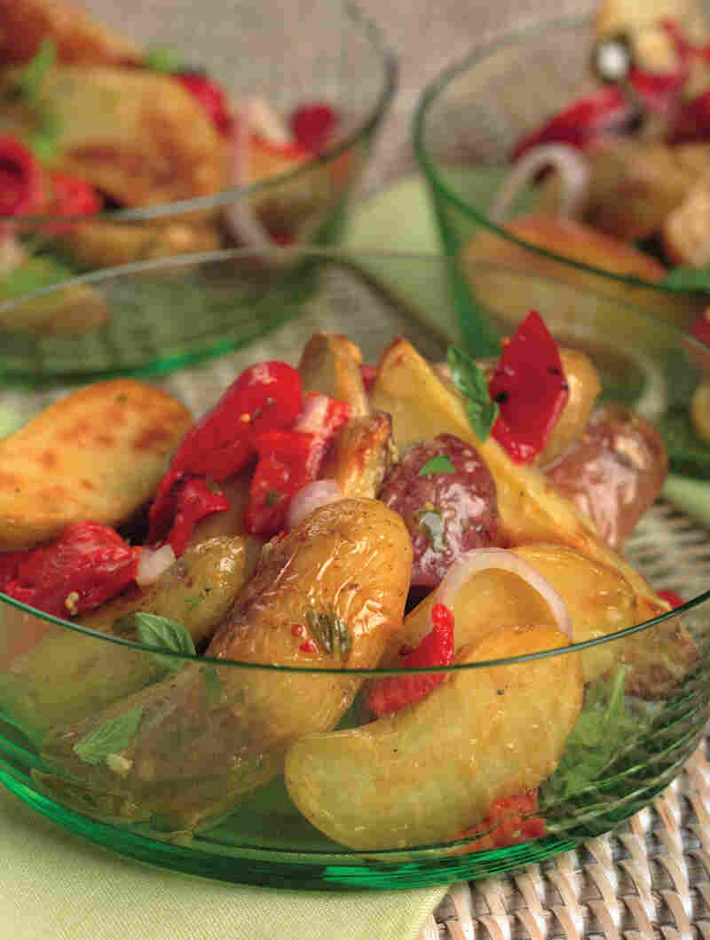 Roasted Fingerling Potato Salad With Lemon-Basil Vinaigrette