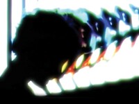 Detail of the cover art from Ultraísta, the debut album from Nigel Godrich's new trio.