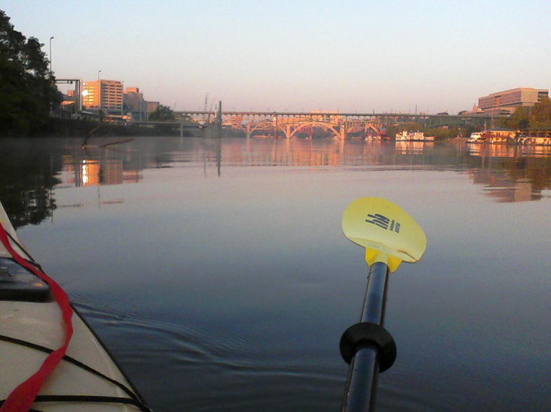 Wes Breitenbach of Knoxville, Tenn., says the Tennessee River offers everything from moments of solitude to live music, "right in the heart of downtown." (Courtesy of Wes Breitenbach)