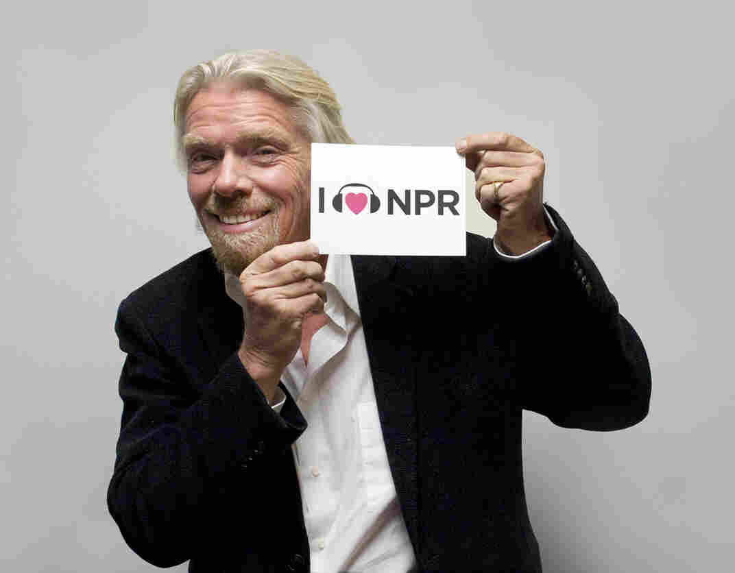Sir Richard Branson at NPR HQ in DC.
