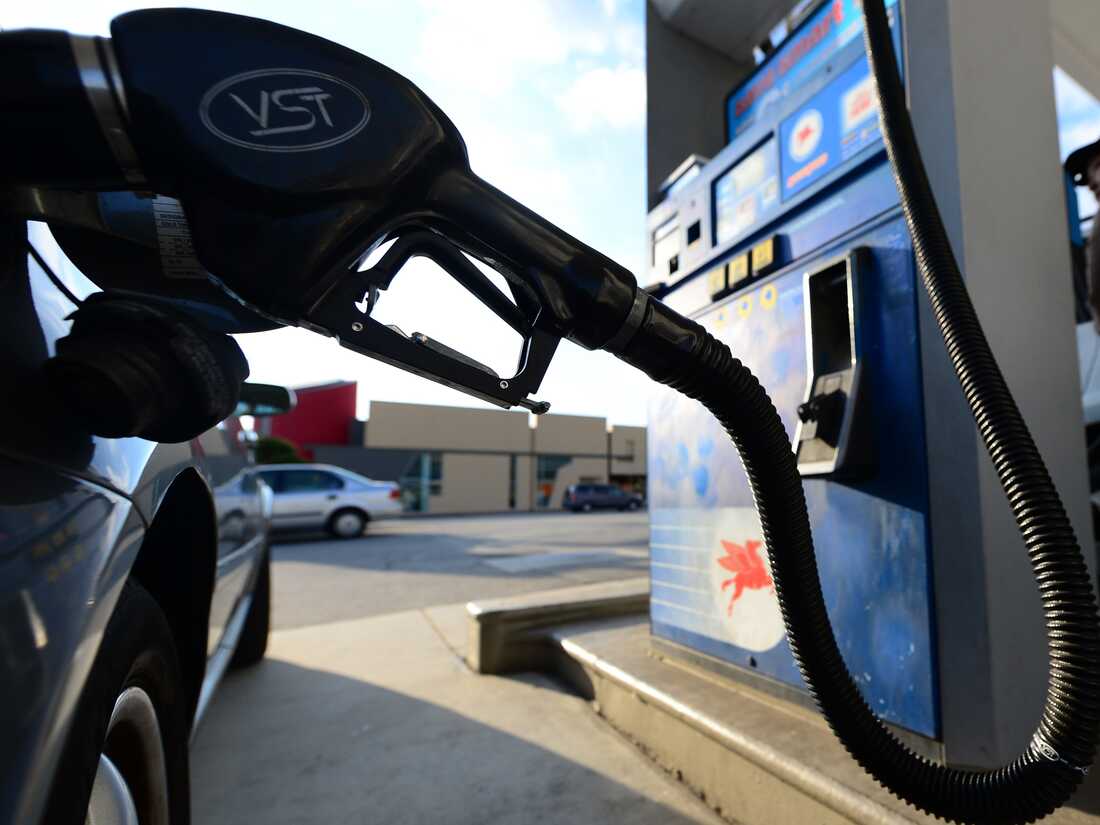A gas station in Alhambra, east of downtown Los Angeles, on October 10, 2012 in California.