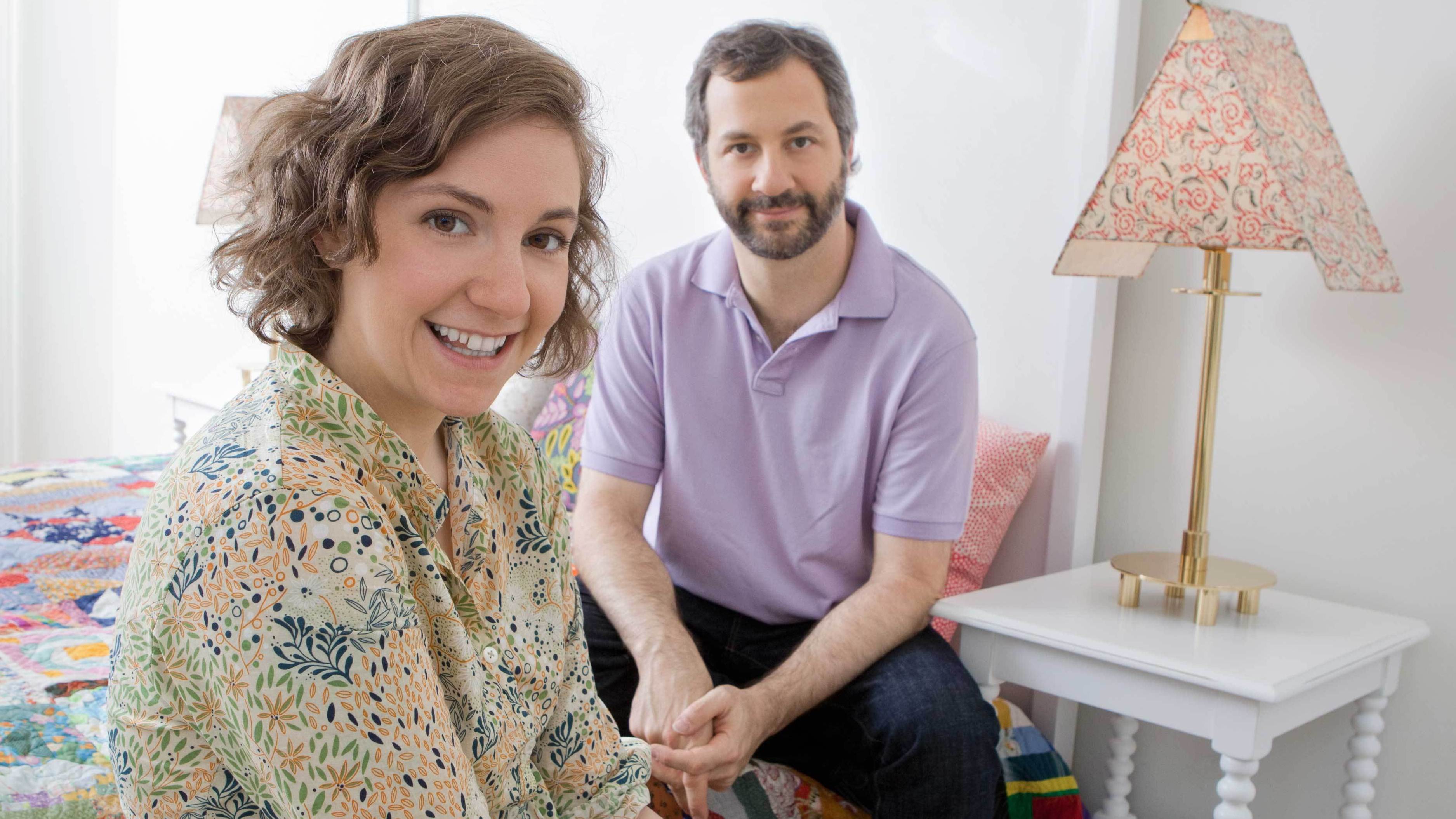 Lena Dunham and Judd Apatow appear on tonight's episode of <em>Iconoclasts</em> on the Sundance Channel. (Sundance Channel)