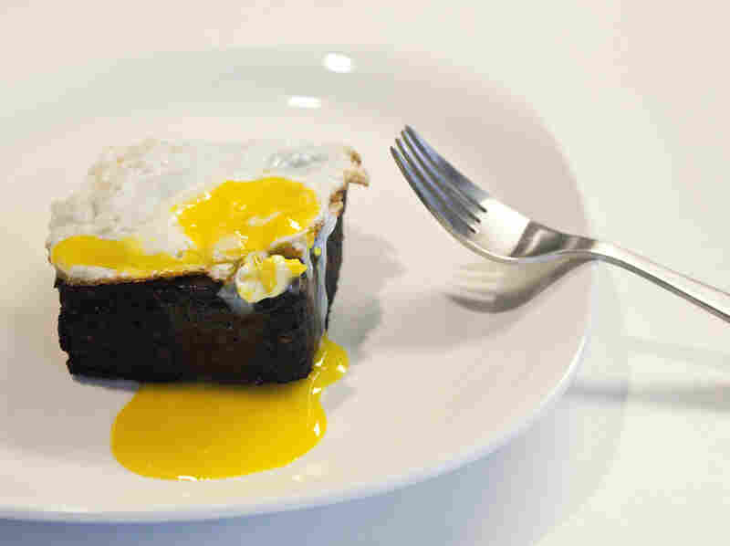 Blood Cake With Fried Egg