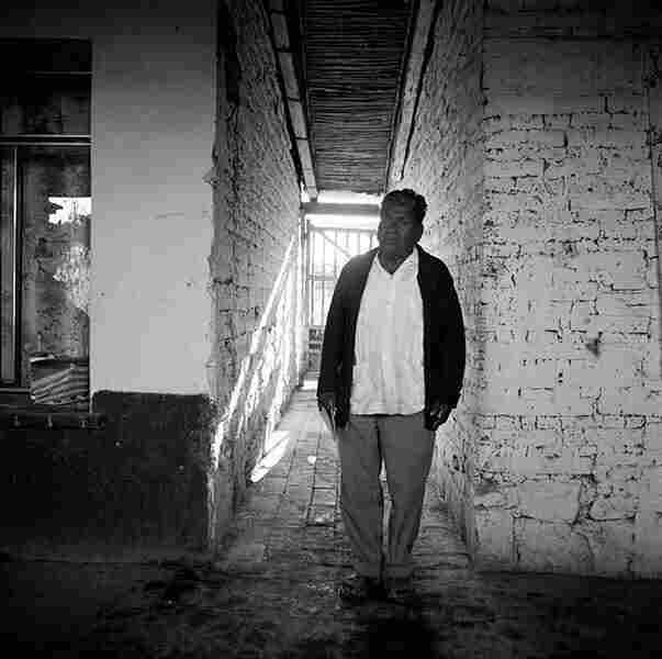 Narciso Hernandez Luis, in the light of his brother, Mitla, Oaxaca