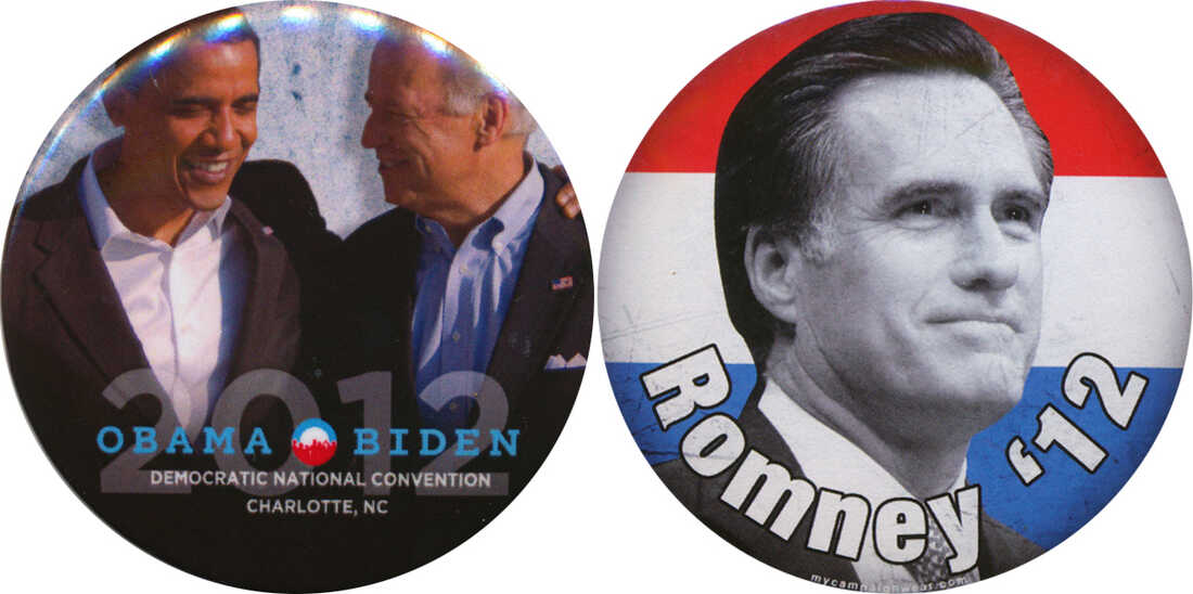 Obama Romney buttons