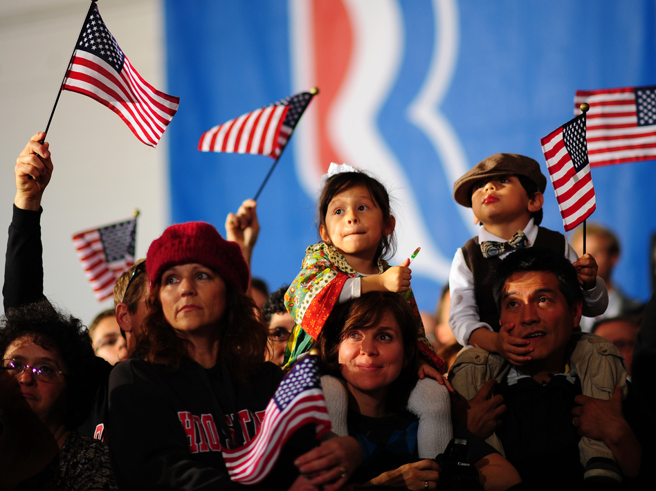 Supporters attend a Mitt Romney rally Monday in Columbus, Ohio. (Emmanuel Dunand /AFP/Getty Images)