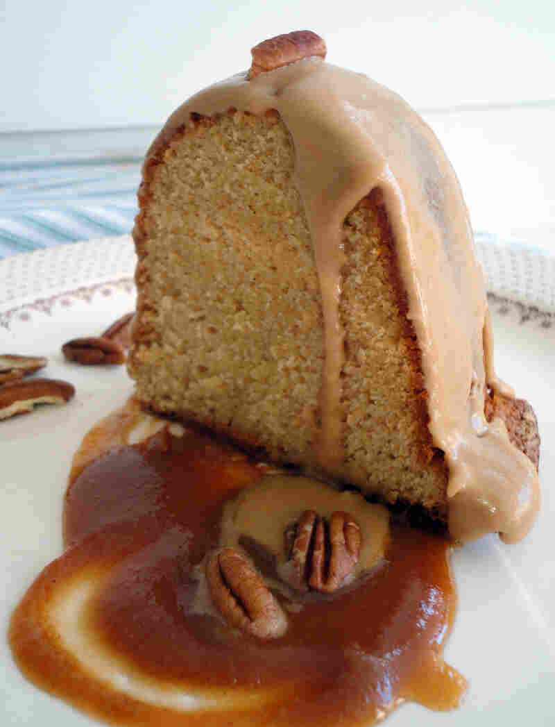Apple Cider Pound Cake With Cider Caramel Sauce