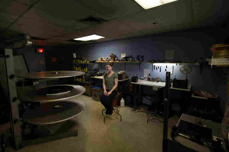 Projectionist Noel McCarthy at the Chelsea Clearview theater in New York.