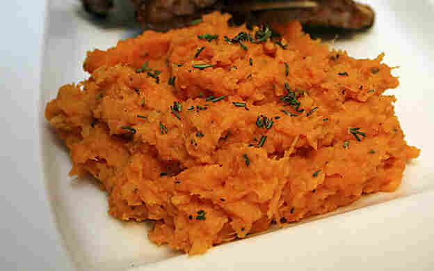 Mashed Sweet Potatoes With Rosemary And Parmigiano