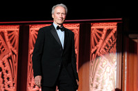Clint Eastwood, 6 foot 4, speaks onstage at the 39th AFI Life Achievement Award honoring Morgan Freeman on June 9, 2011.