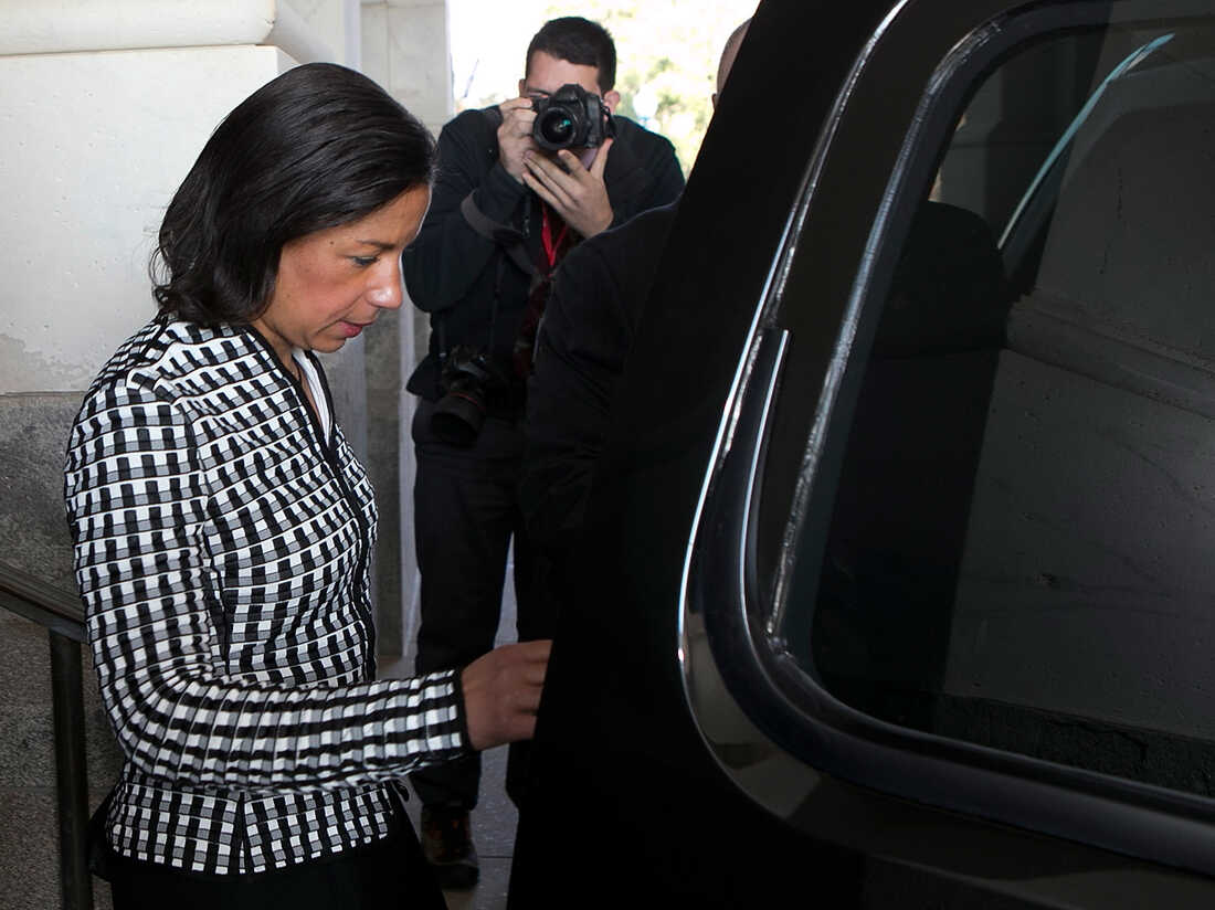 U.N. Ambassador Susan Rice, leaves the U.S. Capitol on Nov. 28.