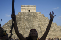 Visitors at the Chichen Itza archaeological park in Yucatan state, Mexico, celebrate the end of the Mayan calendar cycle. Even a failed apocalypse has value, in reminding us that life is fragile and unpredictable.