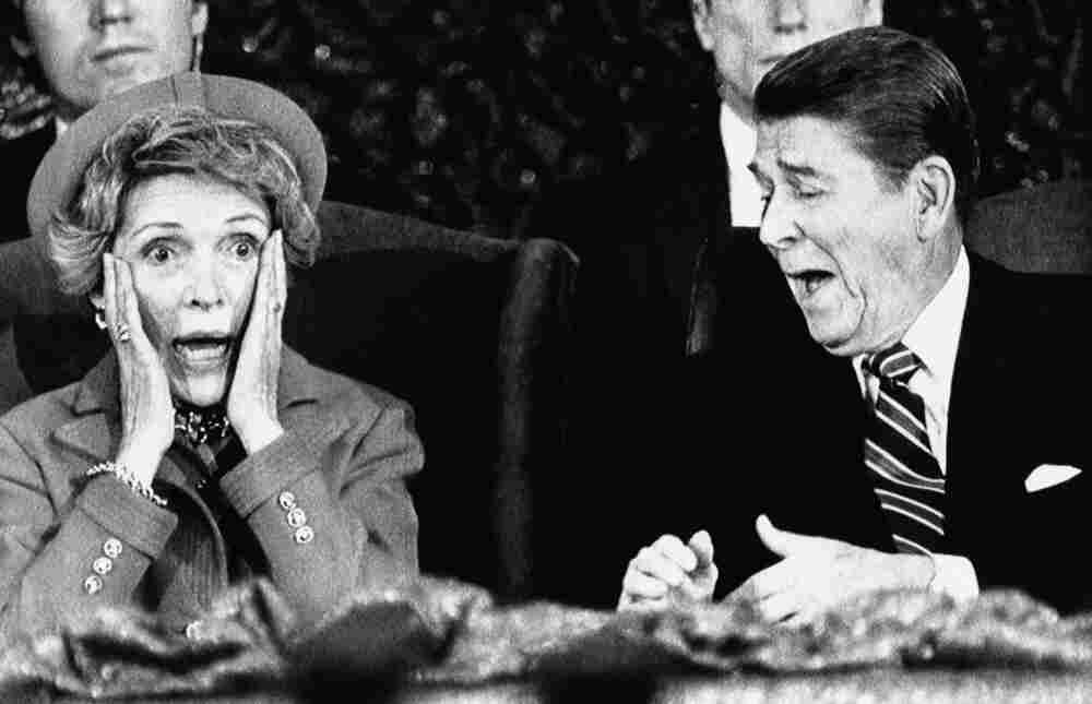 It was an "oops!" moment for first lady Nancy Reagan in 1985 when she forgot to introduce President Ronald Reagan during an inaugural event. It was too cold for an outdoor parade that year, so instead participants were invited to the Capital Center in Landover, Md.