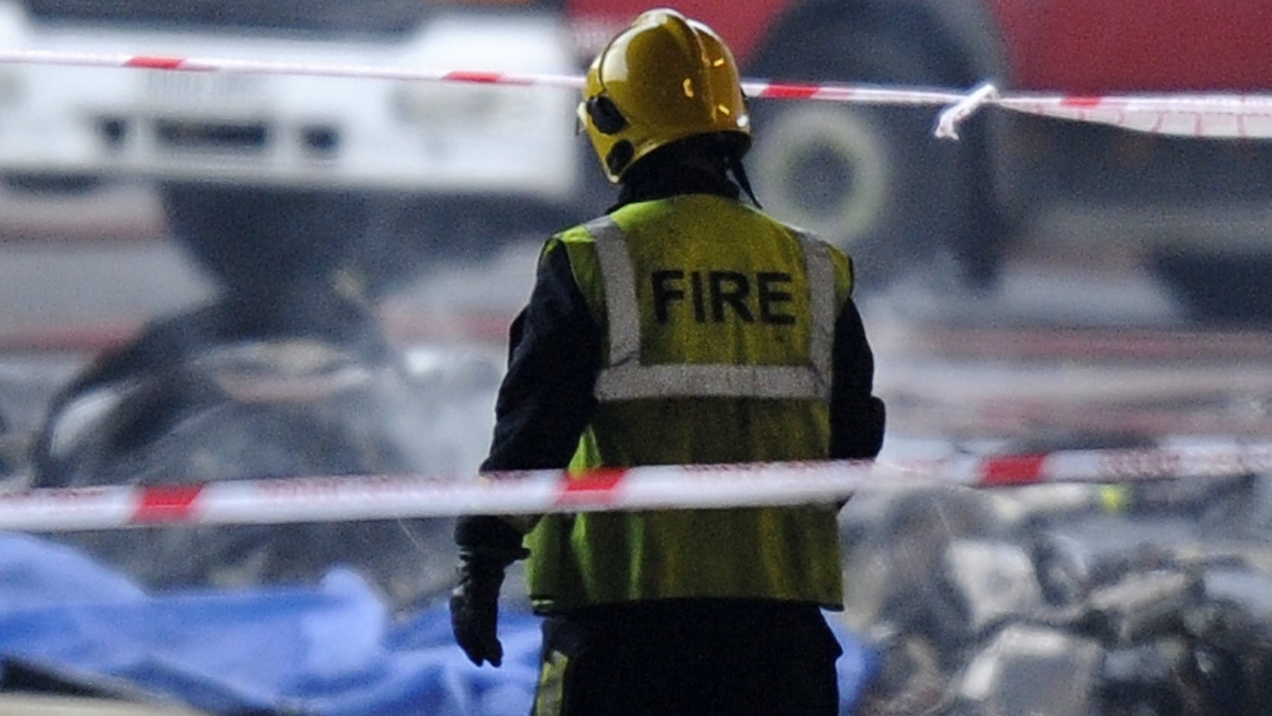 Fireball, Panic As Helicopter Crashes In London : The Two-Way : NPR