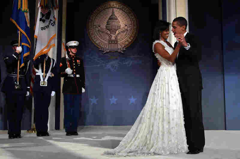 First dance: Newly sworn in President Obama and the first lady dance during the inaugural ball on Jan. 20, 2009, in Washington, D.C.