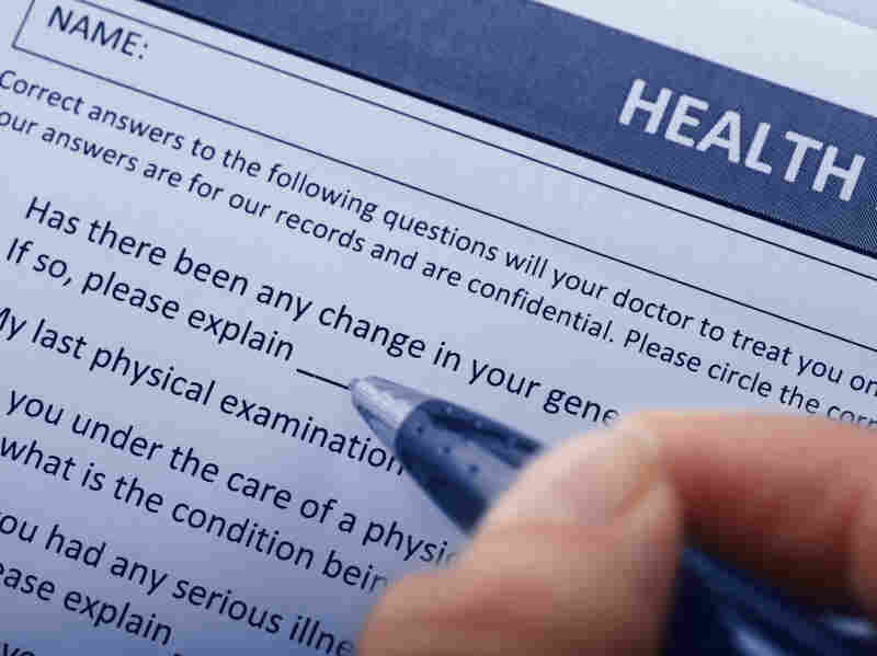 Health insurance form.