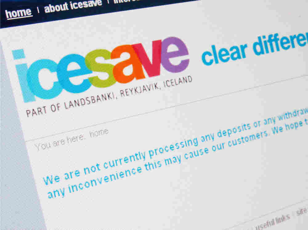 Icesave computer screen
