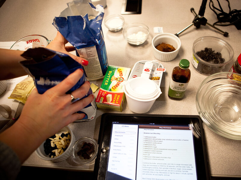 The Microwave Miracle Of Cooking In Mugs Salt Npr Morning Edition Producer Rachel Ward Preps The Ings For A Microwave Creation Maggie Starbard Npr Hide Caption