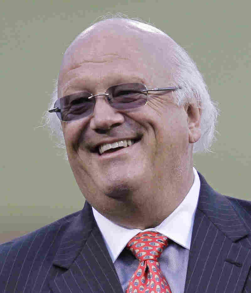 San Francisco Giants broadcaster Jon Miller during a ceremony to celebrate his induction into the Baseball Hall of Fame.