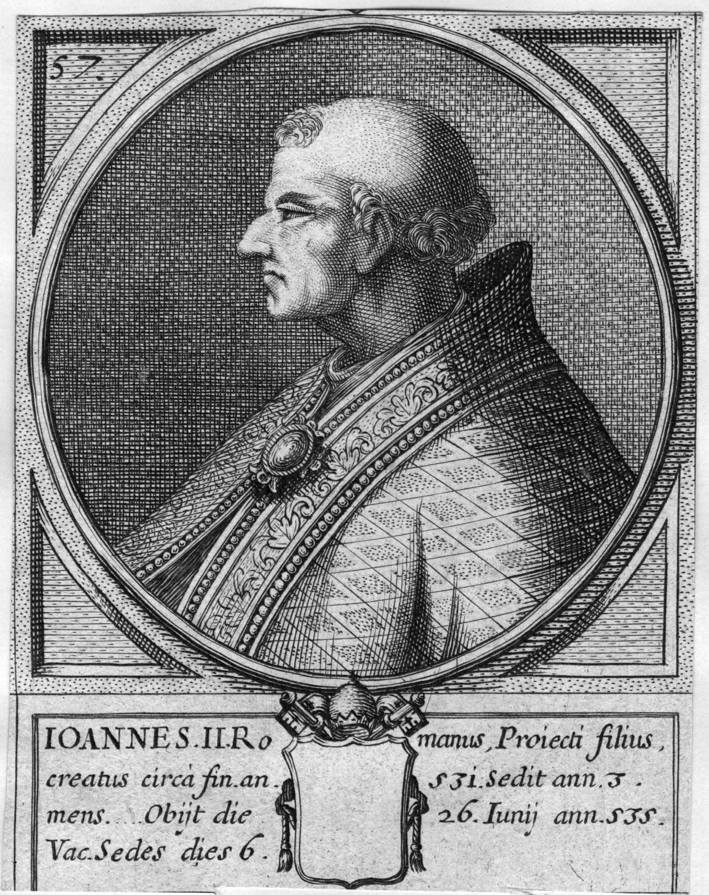 Pope John II, whose name at birth was Mercurius. When he became pope in 533 he changed his name — starting a tradition that continues. (Getty Images)