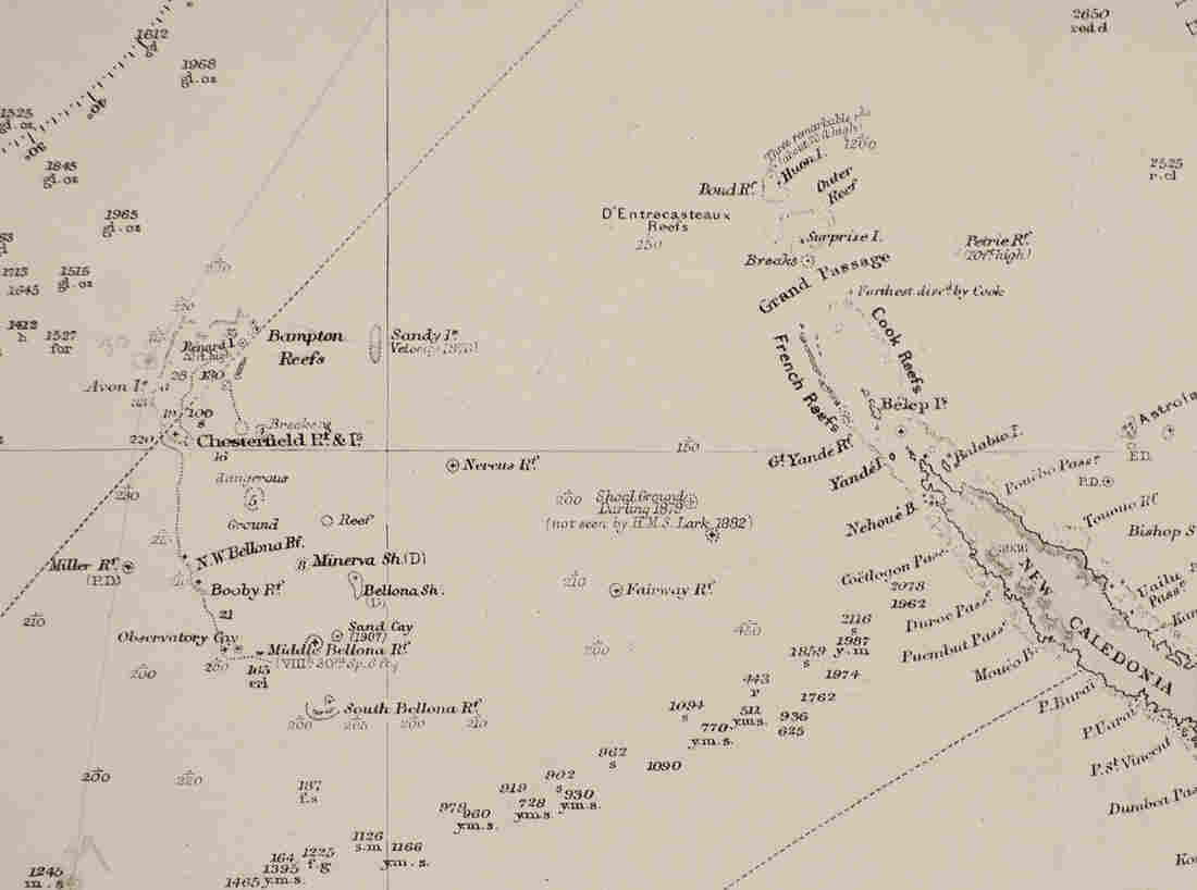 Pacific Ocean. Sandy Island, observed by Velocity in 1876.