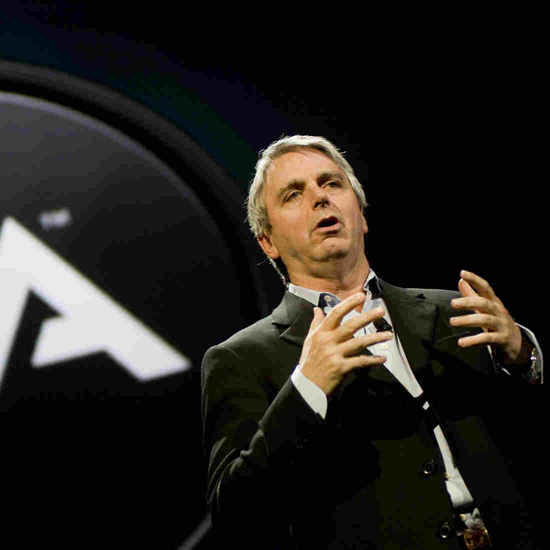 Electronic Arts CEO John Riccitiello, seen here speaking at the E3 Expo in 2010, is stepping down, the company announced Monday. Electronic Arts CEO John Riccitiello, seen here speaking at the E3 Expo in 2010, is stepping down, the company announced Monday.