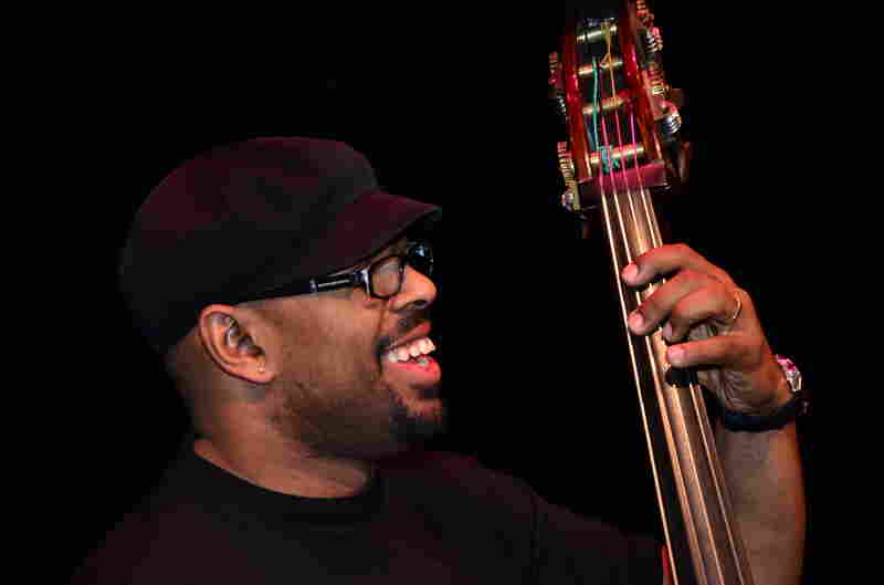 Bassist Christian McBride is the artistic director of the Monterey Jazz Festival on Tour. Here he is in a rehearsal for the Kennedy Center gig. 