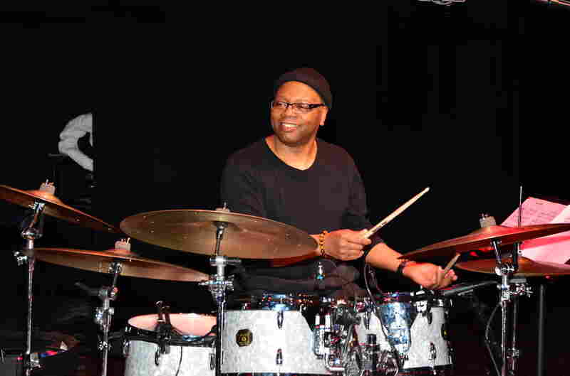 Lewis Nash in rehearsal at the Kennedy Center. 