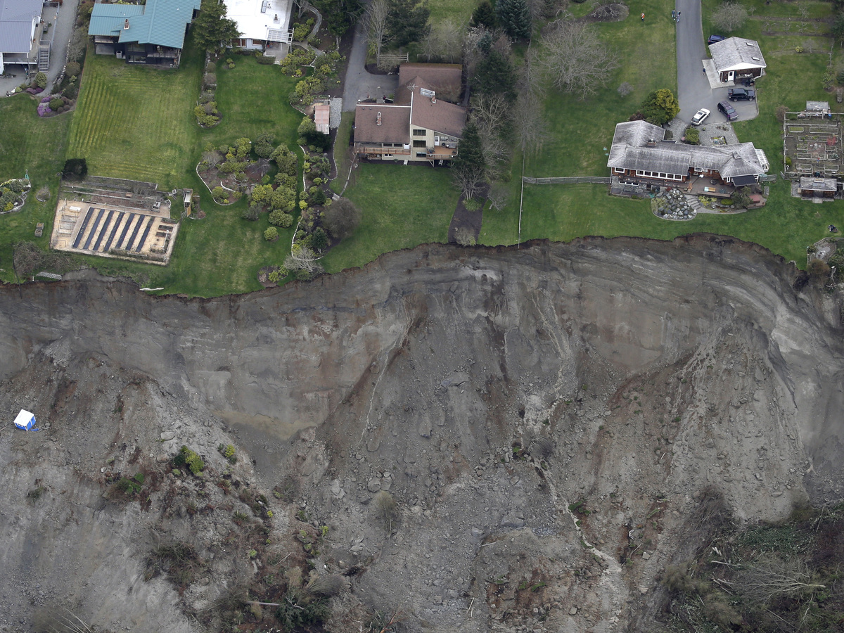Residents Wait To Return Home After Landslide On Puget Sound Island