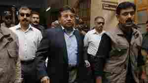 In Court, Former Pakistani President Faces A Flying Shoe