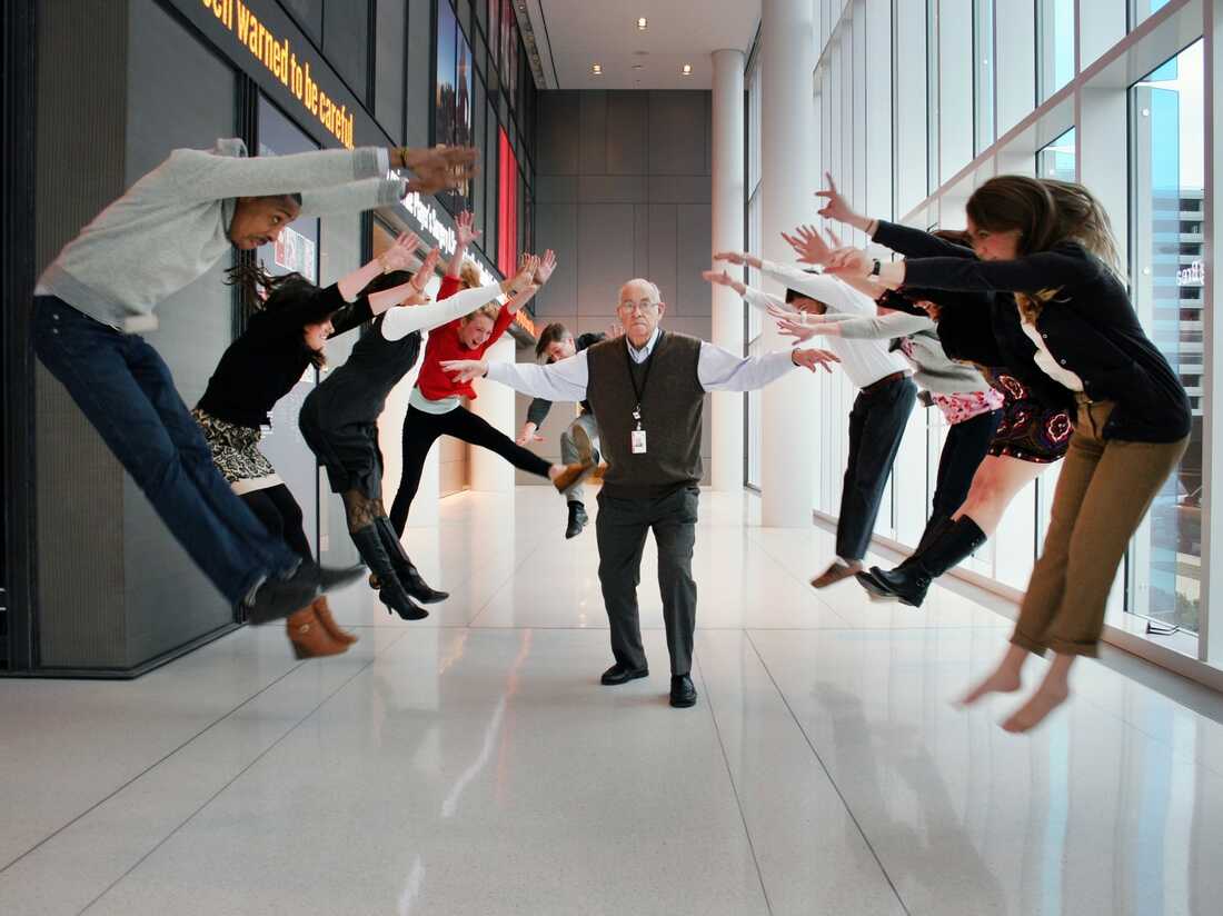 Carl Kasell at NPR headquarters in Washington, D.C.
