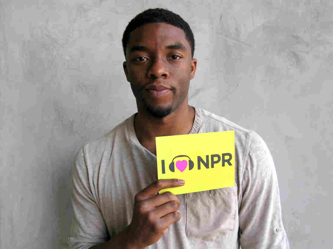 Chadwick Boseman at NPR West.