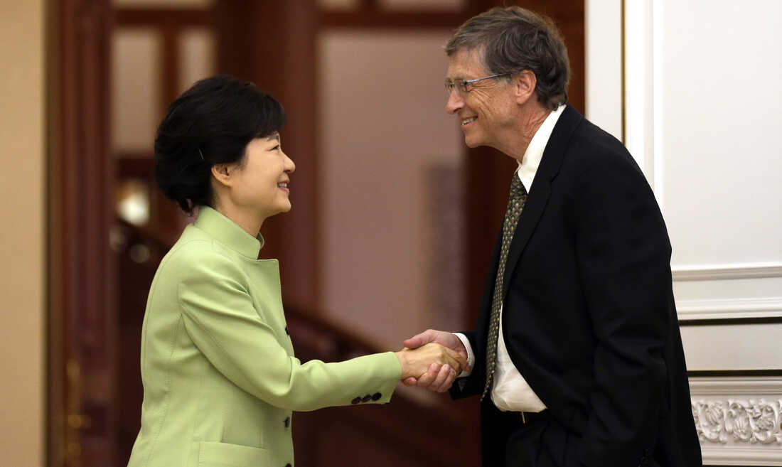 Bill Gates' Handshake With South Korea's Park Sparks Debate : The