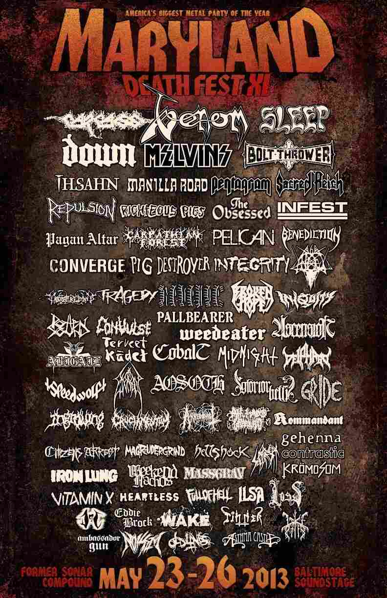 Maryland Deathfest poster XI.