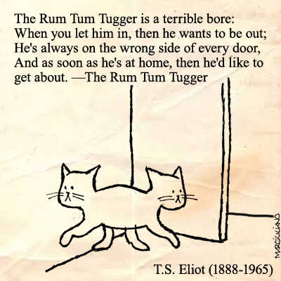 T. S. Eliot, from "The Rum Tum Tugger"