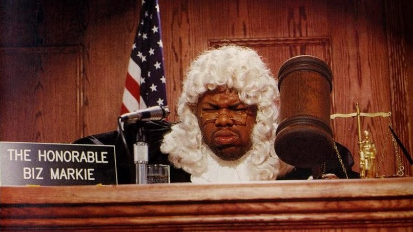 Biz Markie in costume in the gatefold of the LP version of <em>All Samples Cleared!</em> (Courtesy of Cold Chillin' Records/Warner Bros.)
