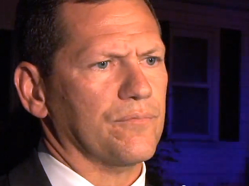 Gerry Leone was the district attorney for Middlesex County in Massachusetts when three people were murdered in a house in the Boston suburb of Waltham. He told reporters that police suspected the assailants and the victims knew each other. (YouTube)