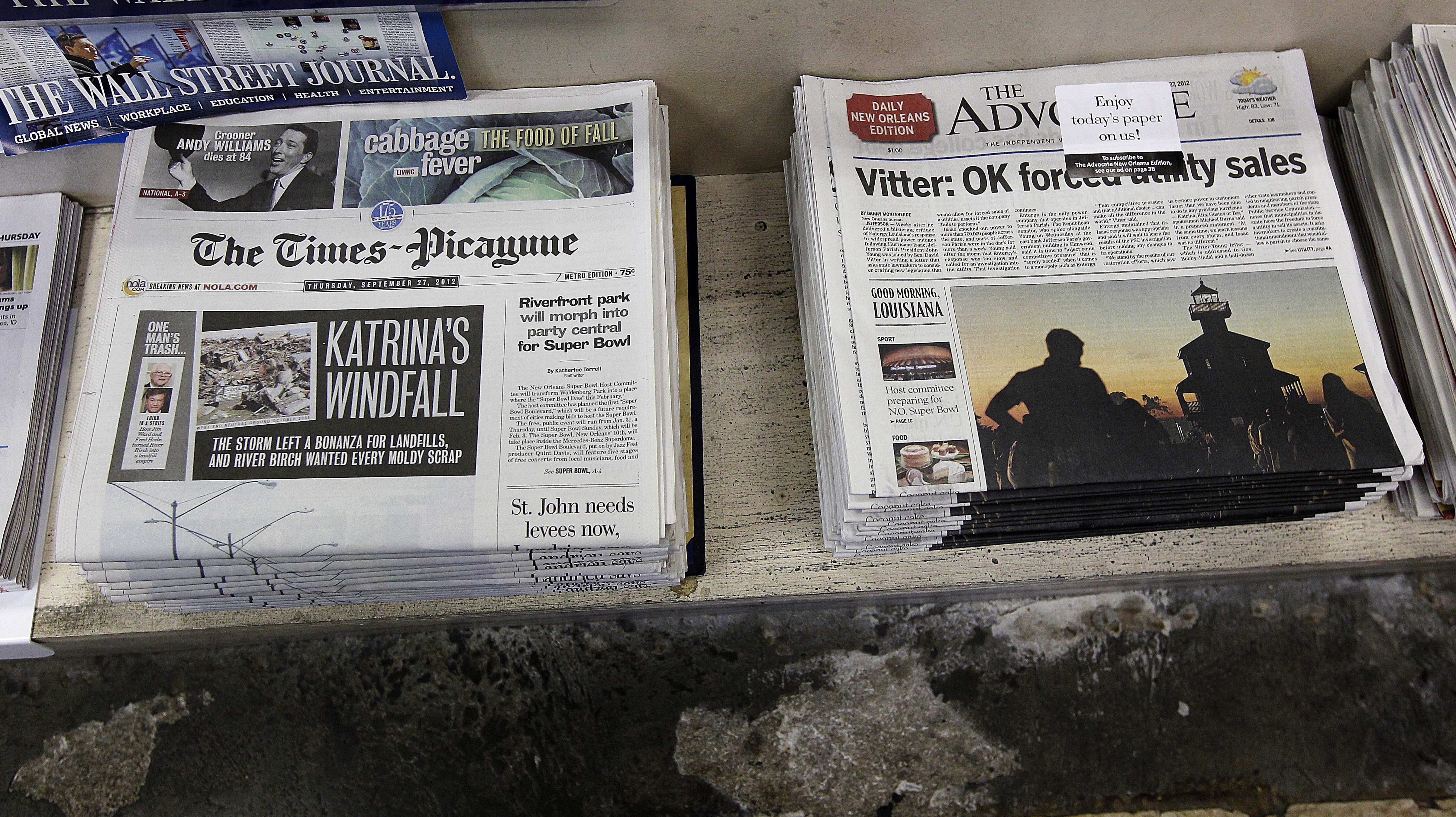 Two Newspapers Battle It Out For The New Orleans Market NPR